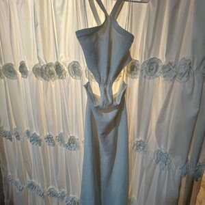 Express White Backless Dress